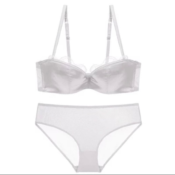 Balconette Half Cup padded Bra and panties set - Picture 10 of 12